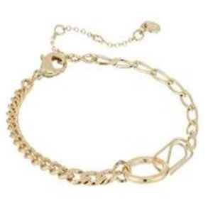 French Connection Paperclip Chain Bracelet (Gold)